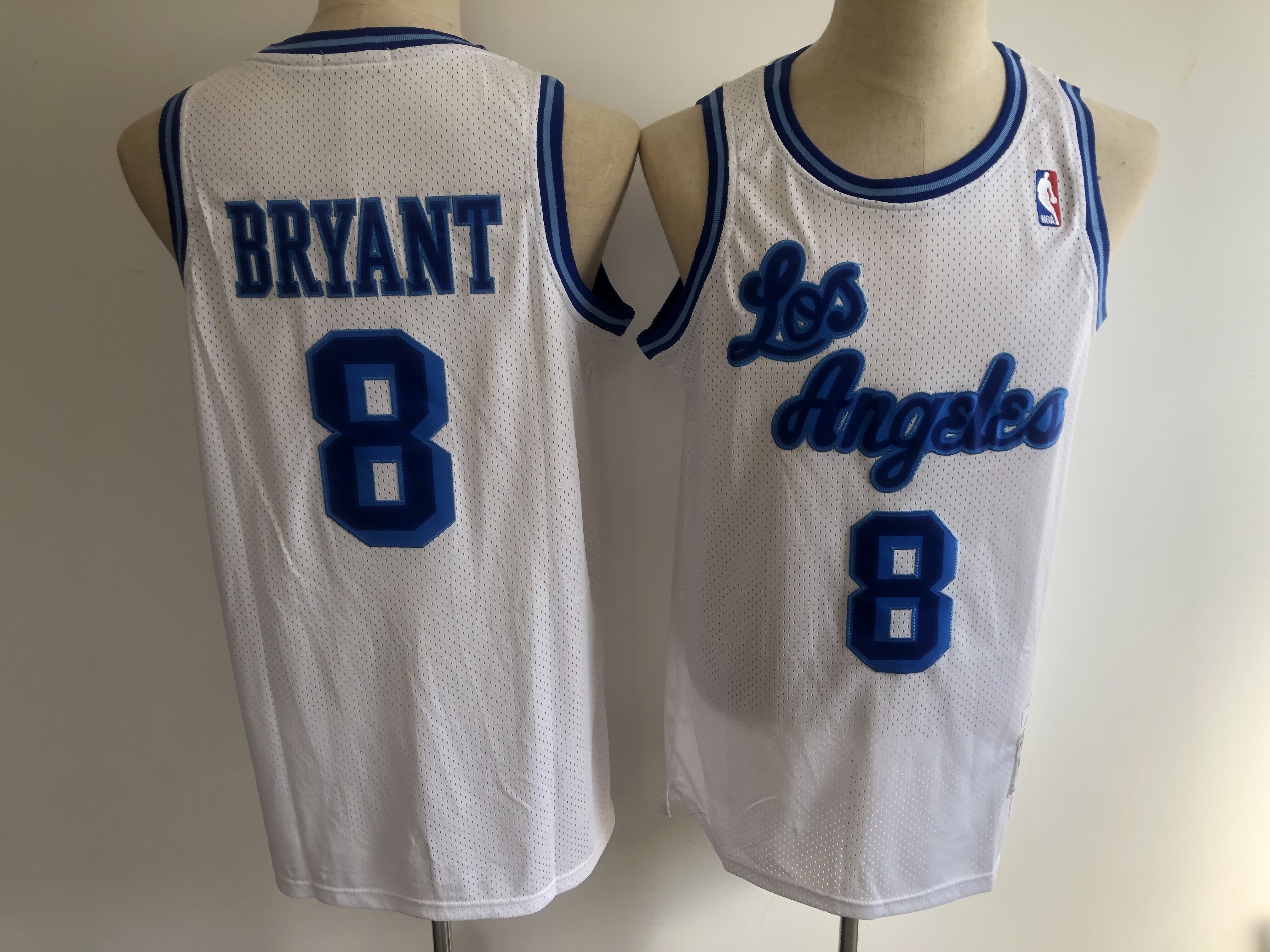 Men Los Angeles Lakers 8 Bryant white NBA Jerseys